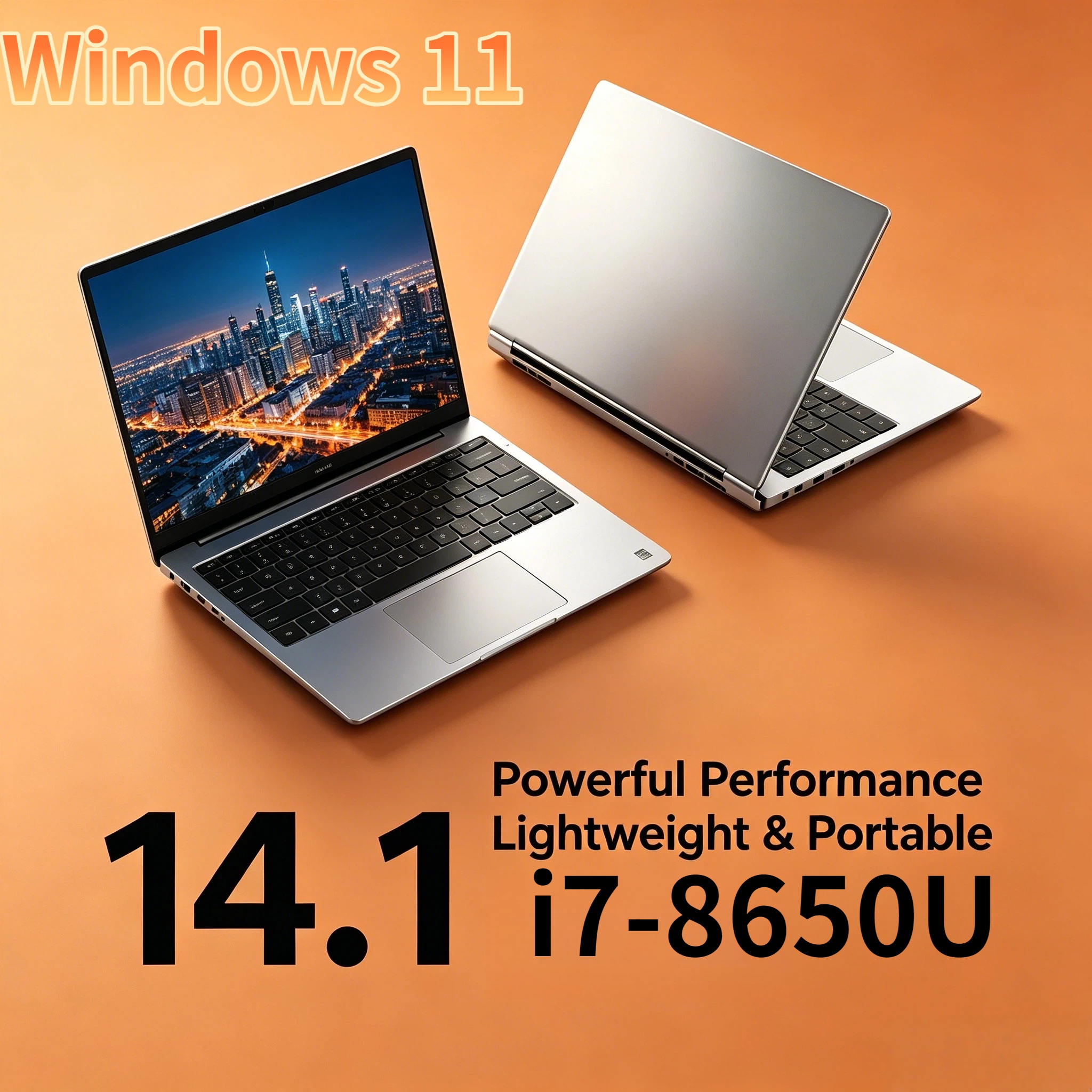 Pc Gaming Intel Core I7 - 14.1 Inch Ultra Slim Laptop 32GB