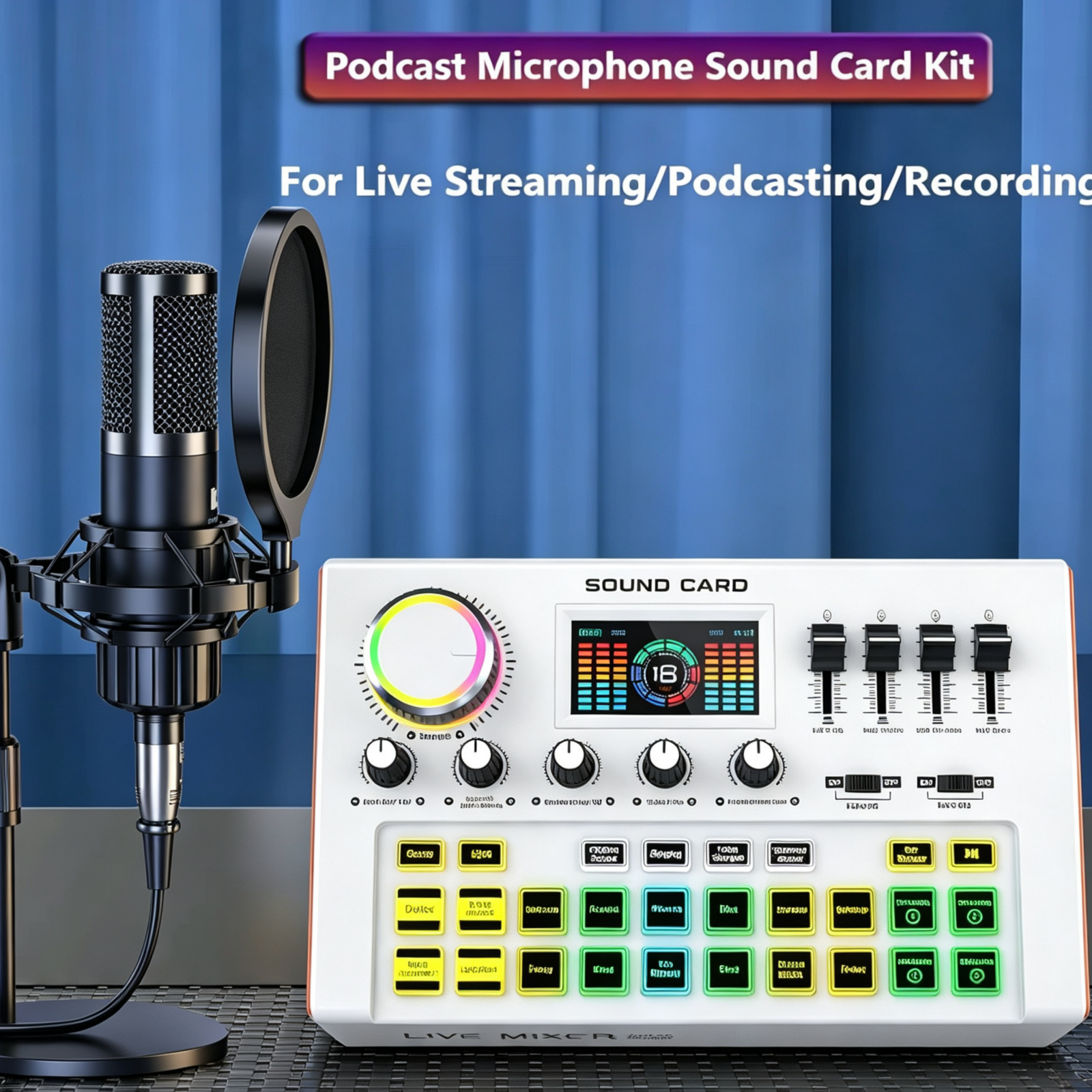 Pc Gaming Youtubers - Tenlamp Professional Podcast Equipment Bundle Kit