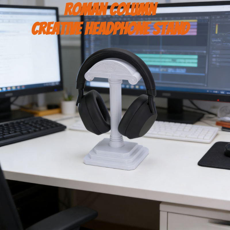 Headset Stand - Greek Column Headphone Stand 3D Printed