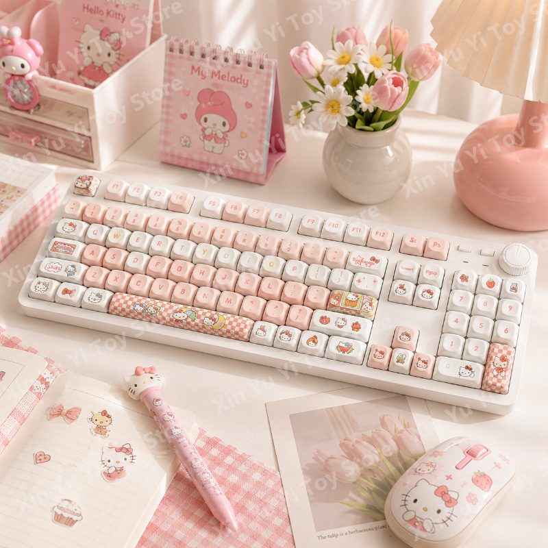Pc Gaming Pink - Sanrio Hello Kitty Wired Mechanical Keyboard
