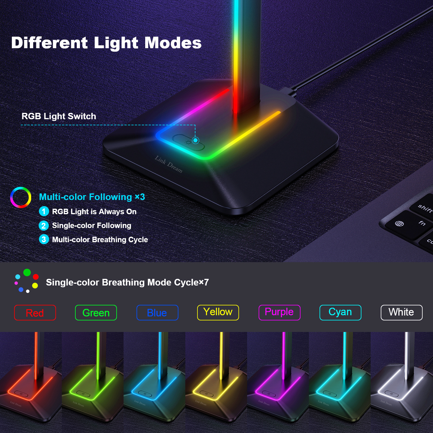 New Bee Z8 RGB Headphones Stan - Headset Stand recensione e prezzo