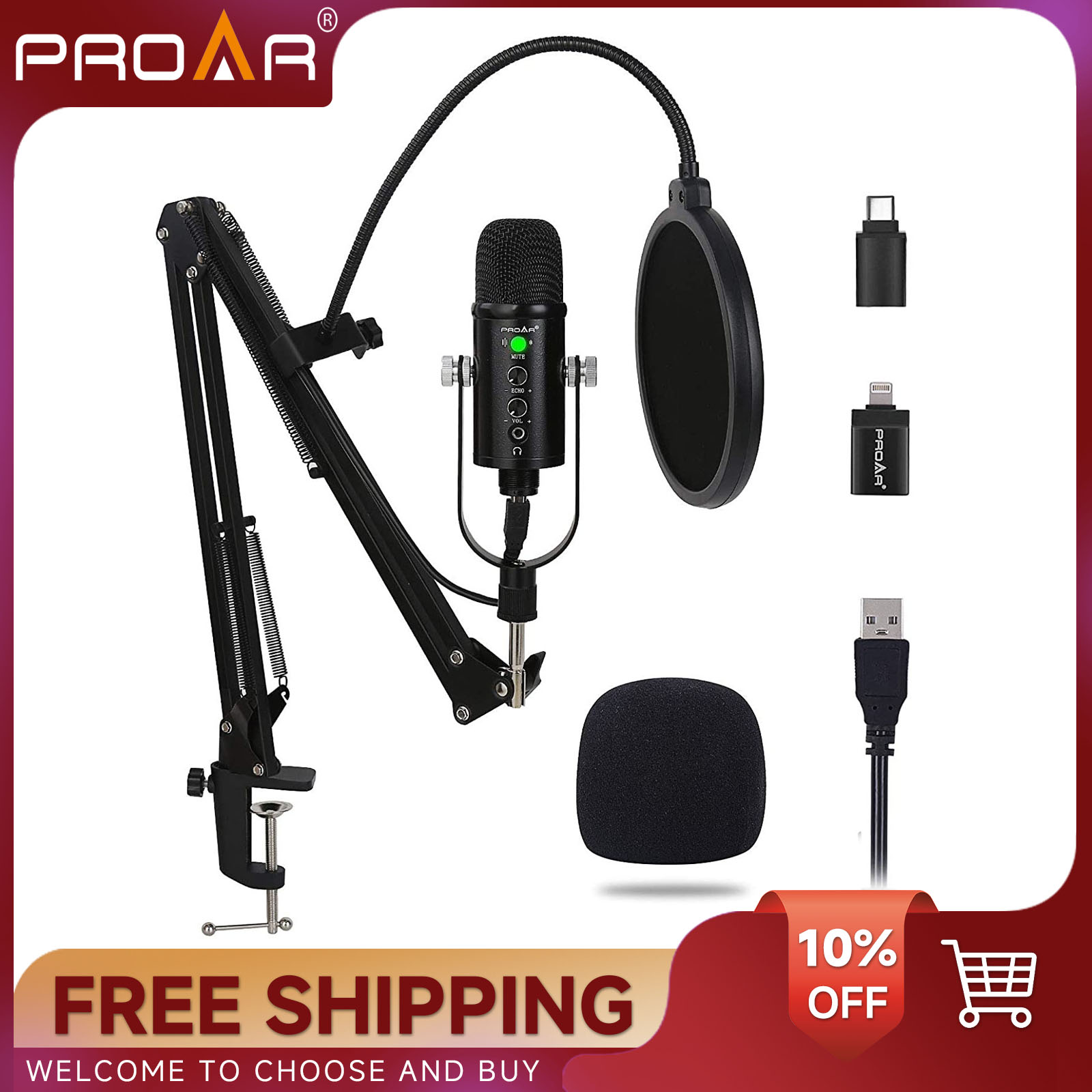 BM86 USB Condenser Microphone  - Pc Gaming Youtubers recensione e prezzo