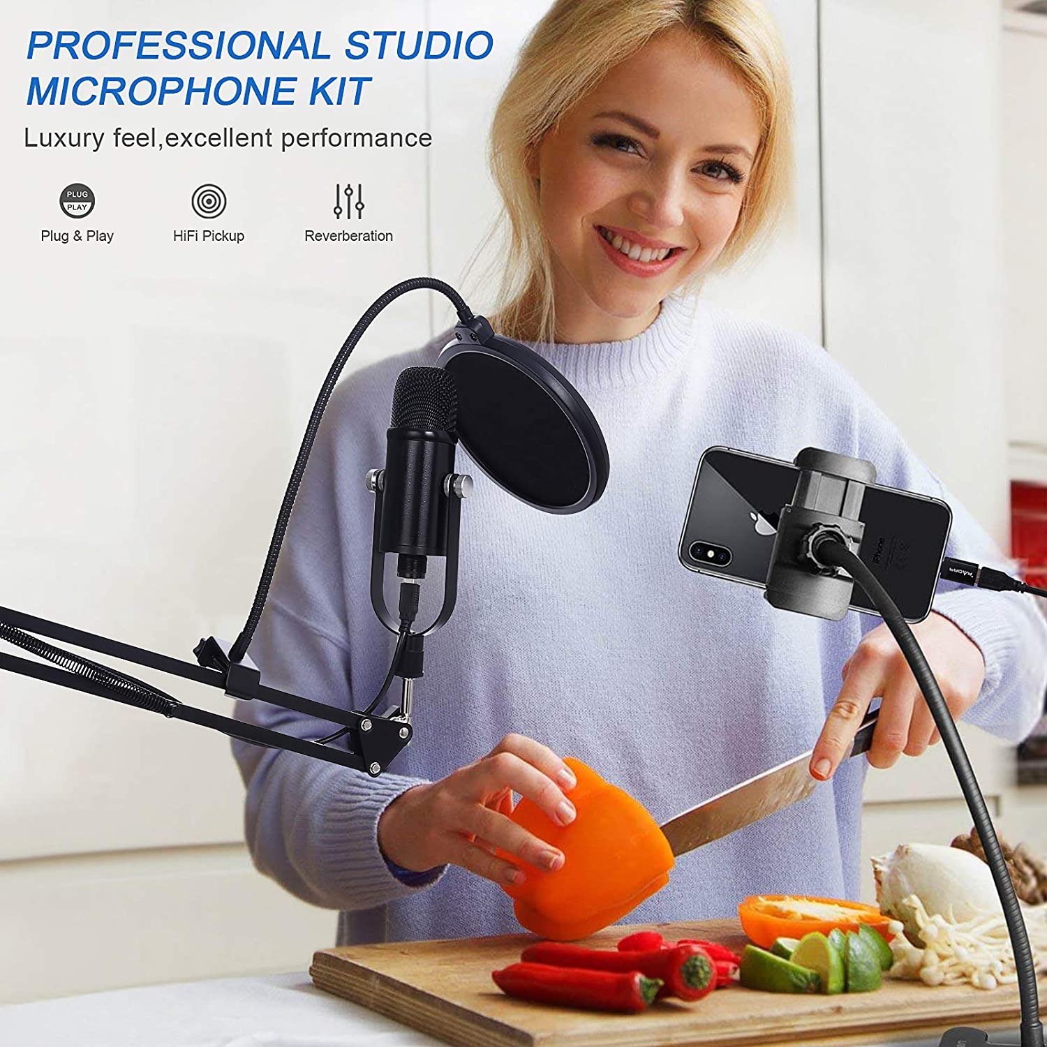 BM86 USB Condenser Microphone  - Pc Gaming Youtubers recensione e prezzo