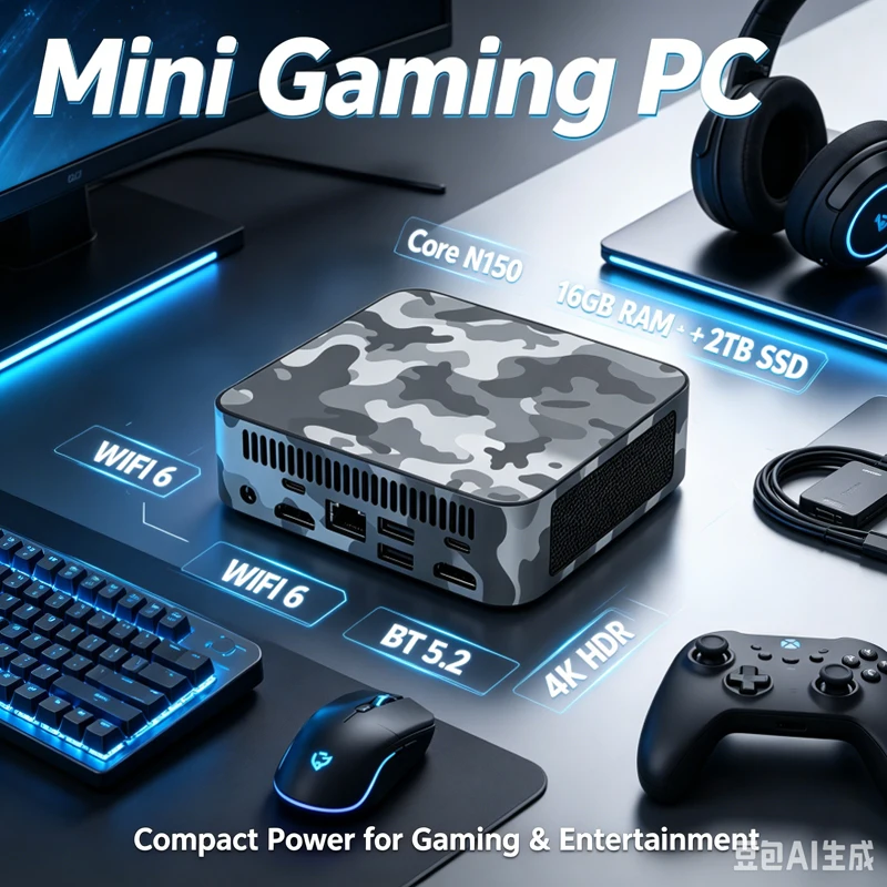 Core N150 Polar White Camo Min - Pc Gaming Editing recensione e prezzo
