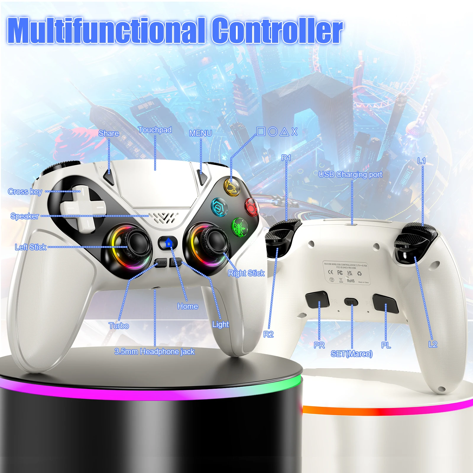Wireless Controller Gamepad Fo - Pc Gaming Emulator recensione e prezzo