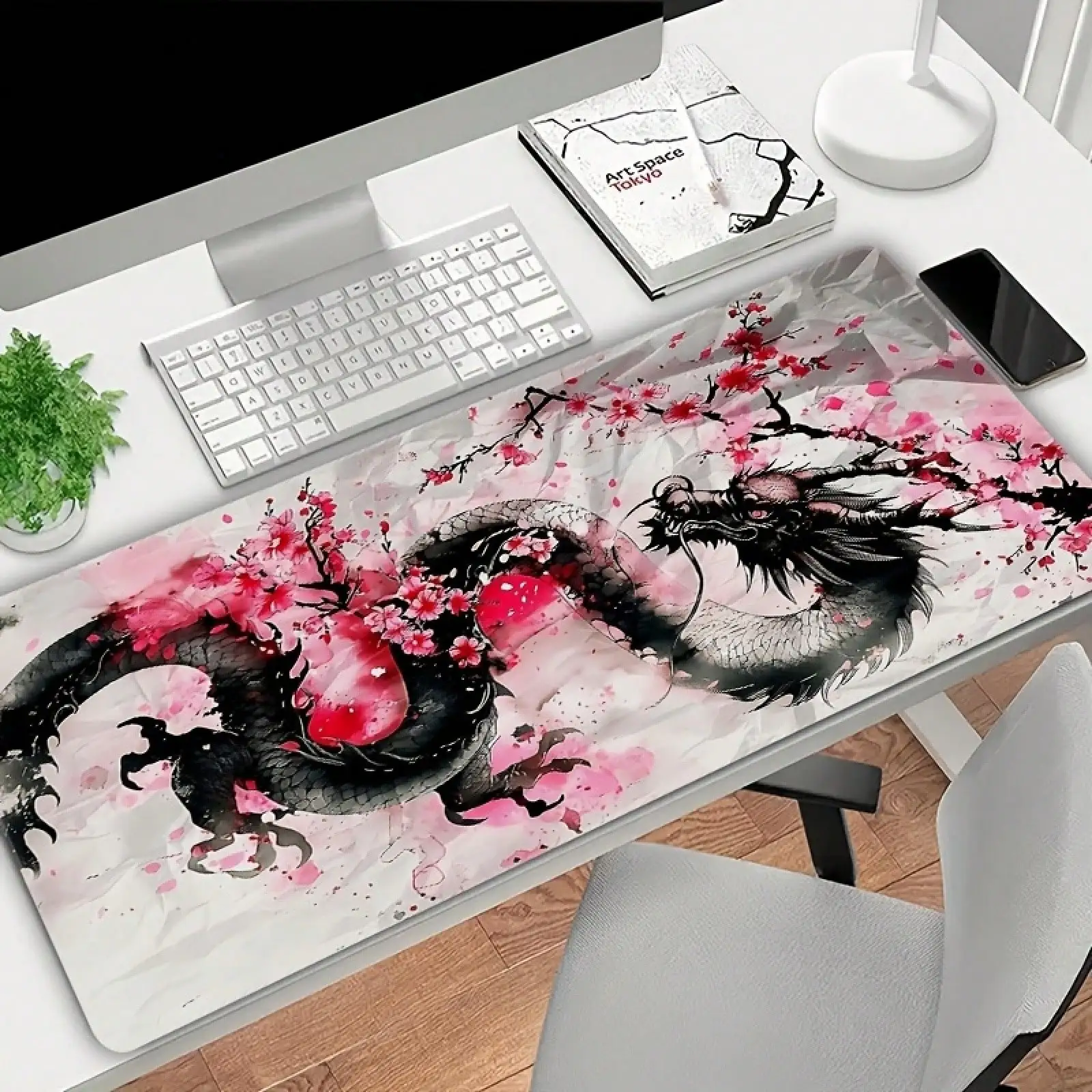 Large Pink Cherry Blossom & Dr - Pc Gaming Pink recensione e prezzo