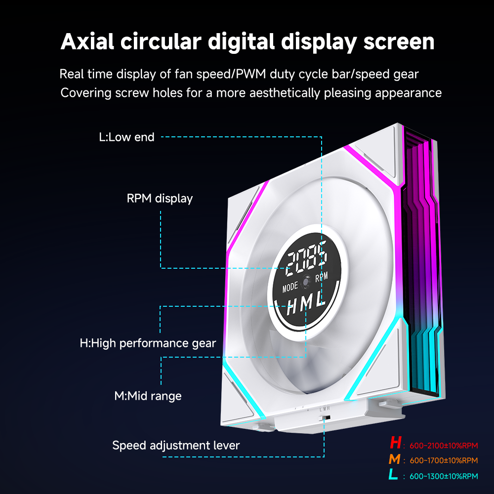 120mm ARGB PC Fan with Screen  - Pc Gaming Ff recensione e prezzo