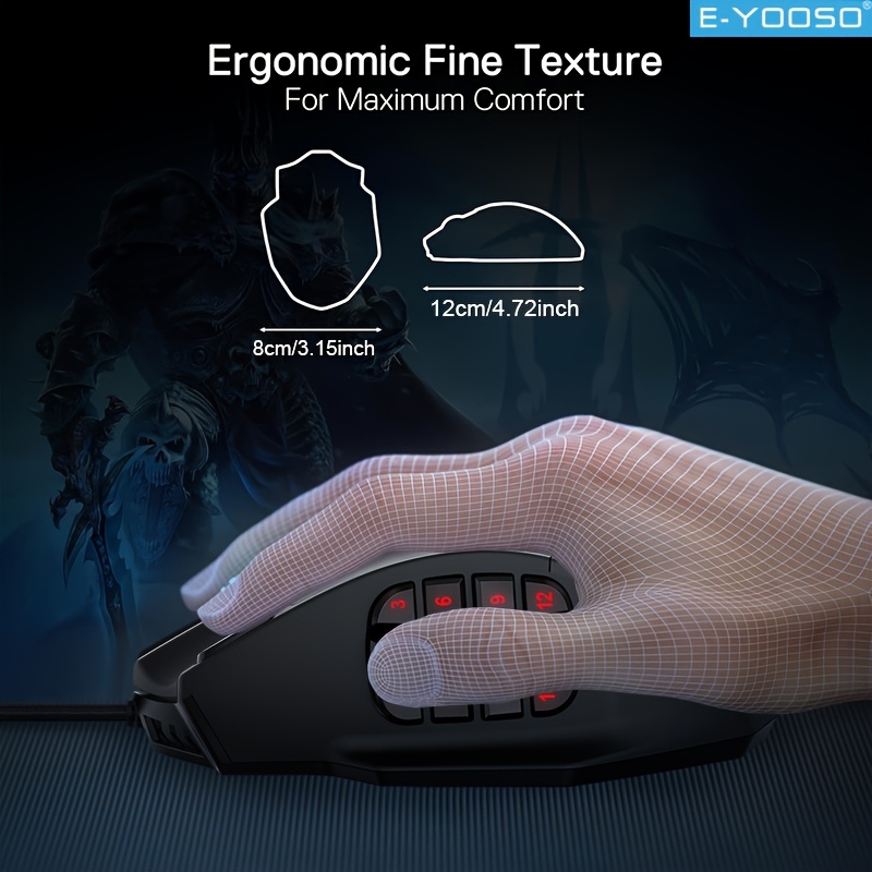E-YOOSO RGB Wired Gaming Mouse - Pc Gaming Editing recensione e prezzo