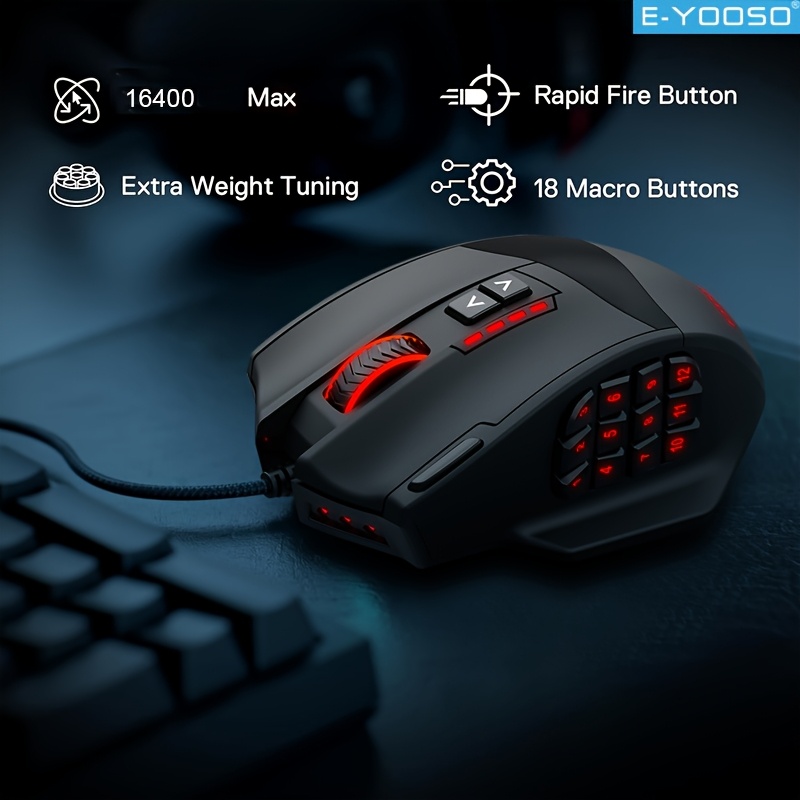 E-YOOSO RGB Wired Gaming Mouse - Pc Gaming Editing recensione e prezzo