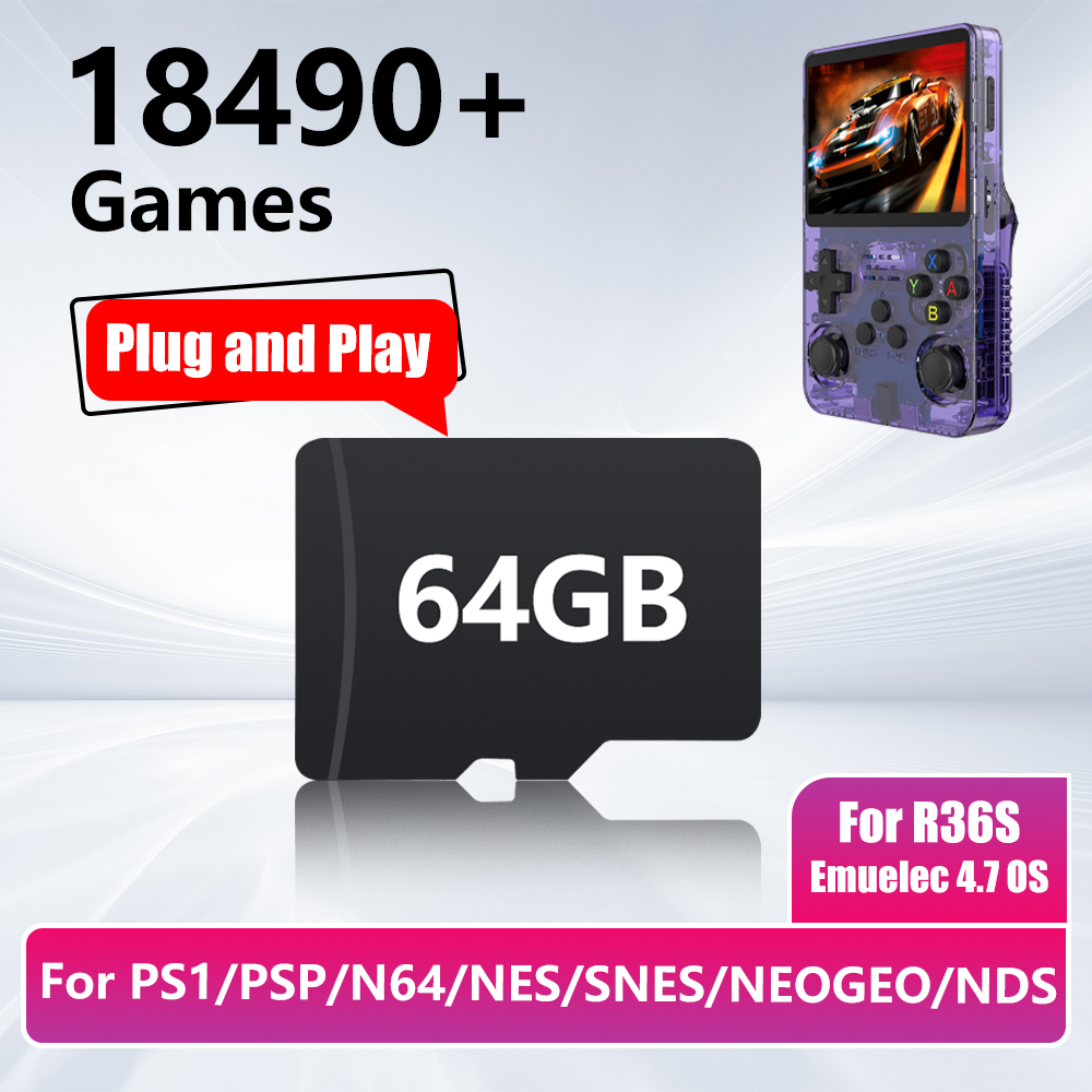 64GB Game Card for R36S Game C - Pc Gaming Emulator recensione e prezzo