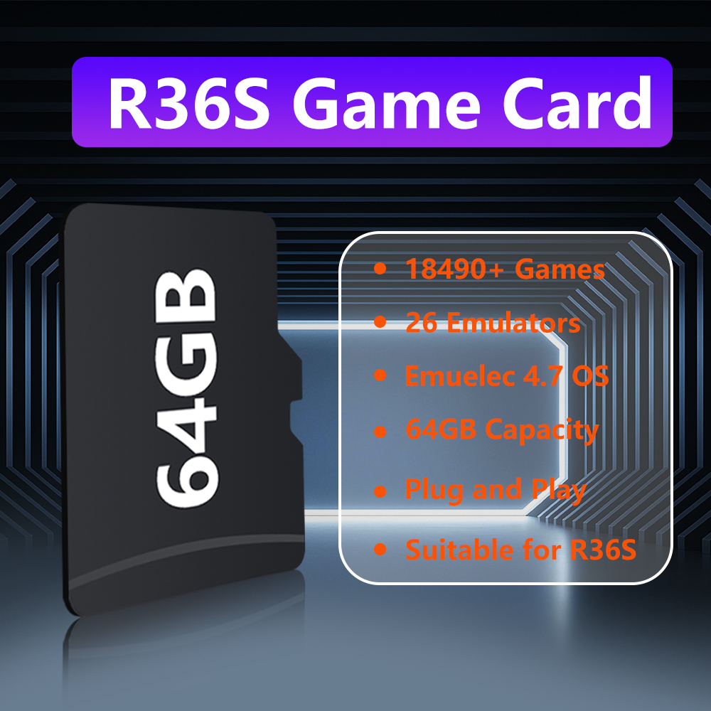 64GB Game Card for R36S Game C - Pc Gaming Emulator recensione e prezzo