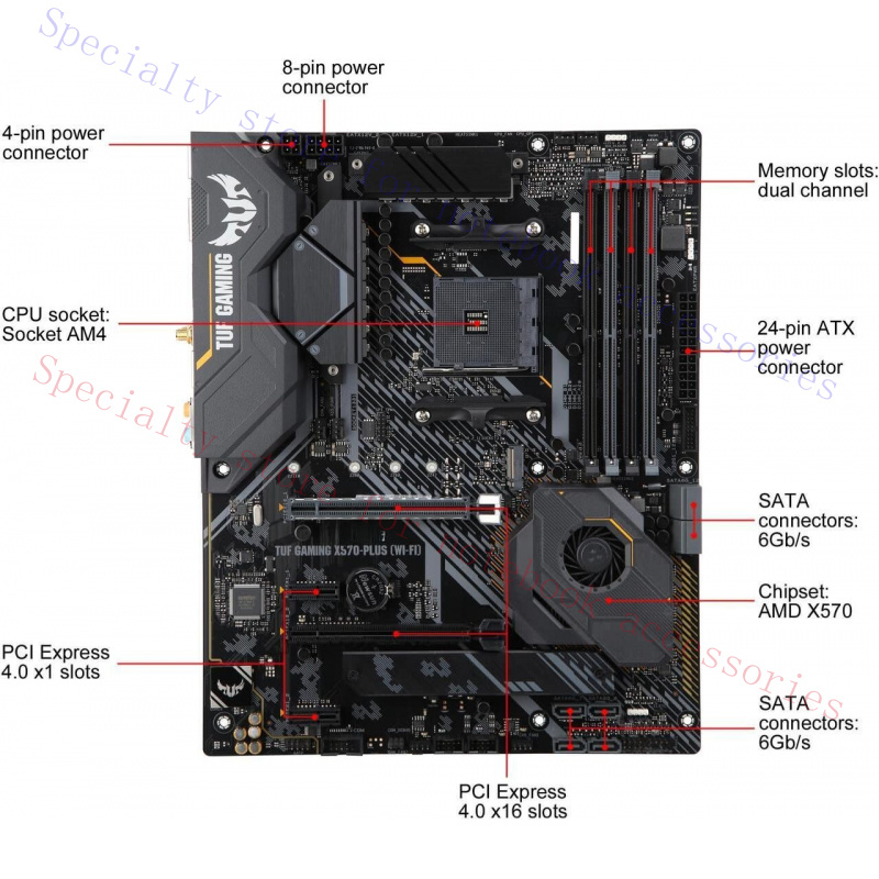 A+ FOR  ASUS TUF Gaming X570-P - Pc Gaming Ebay recensione e prezzo
