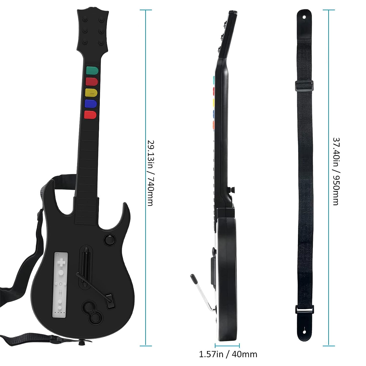 DOYO Wii Guitar Hero, Wireless - Pc Gaming Emulator recensione e prezzo
