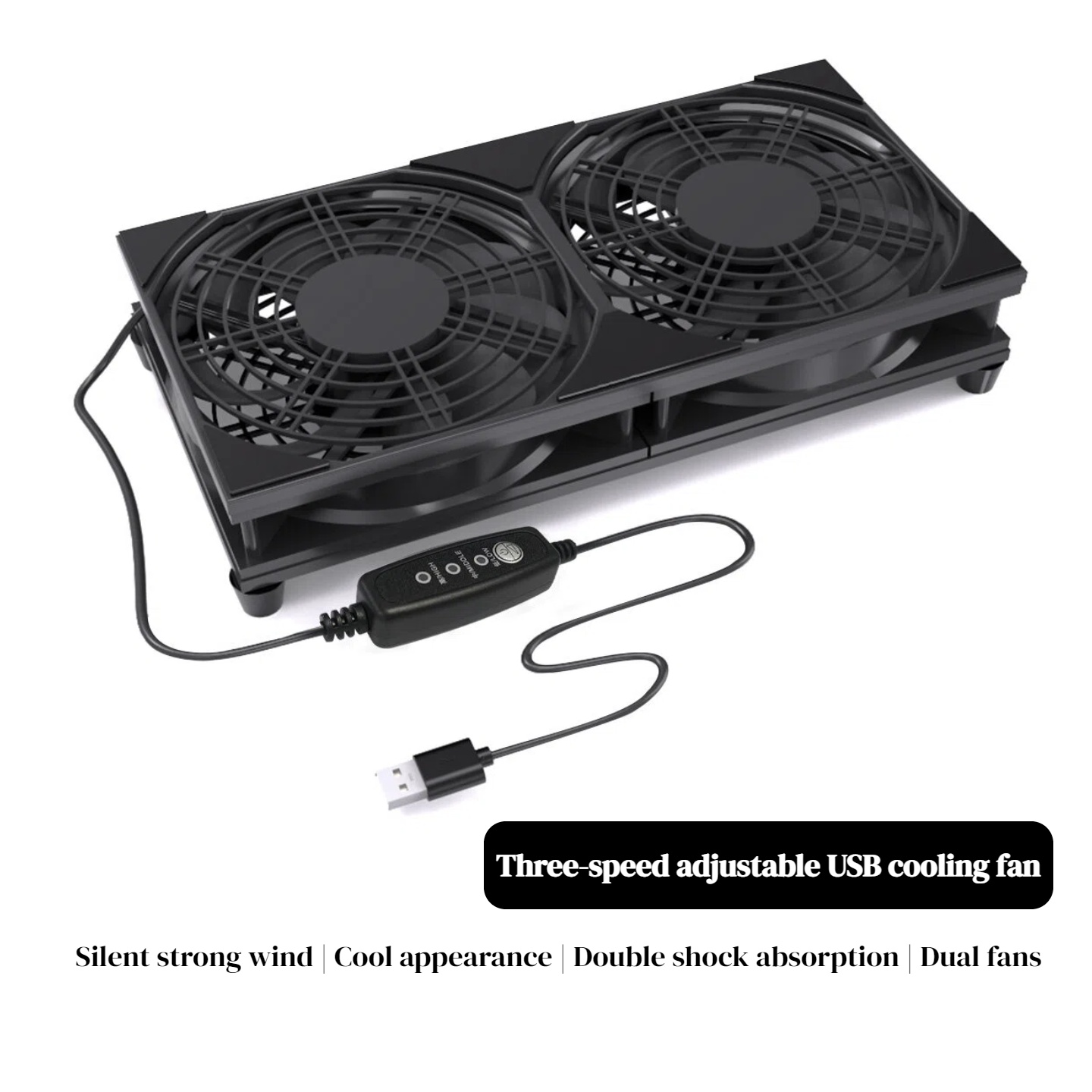 Dual USB Cooling Fan with 3-Sp - Pc Gaming Ff recensione e prezzo