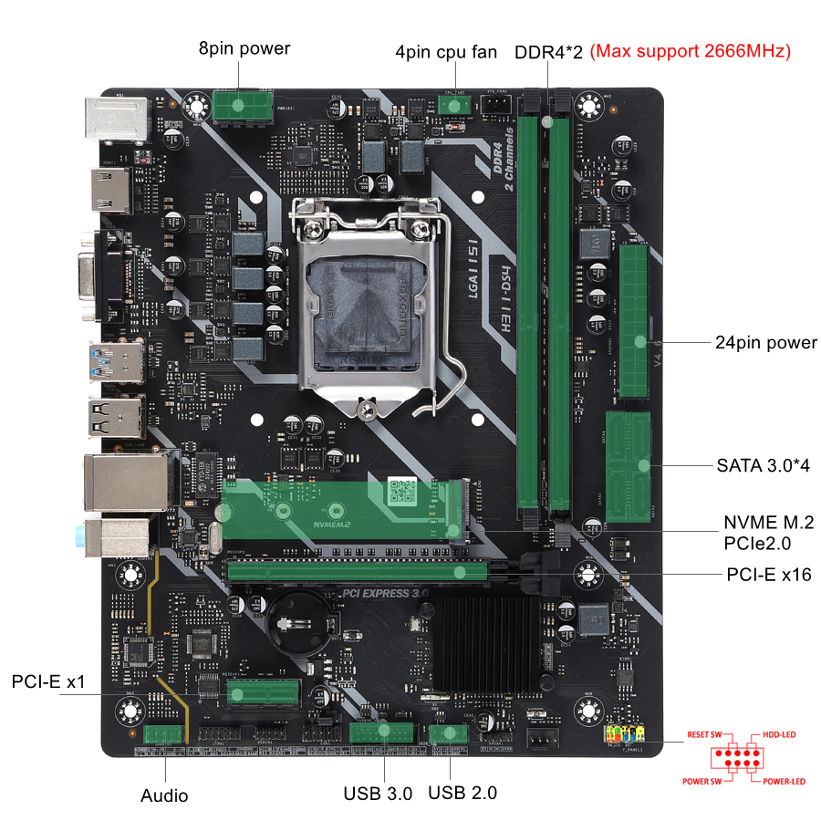 KLLISRE H310 Motherboard H311- - Pc Gaming Intel Core I7 recensione e prezzo