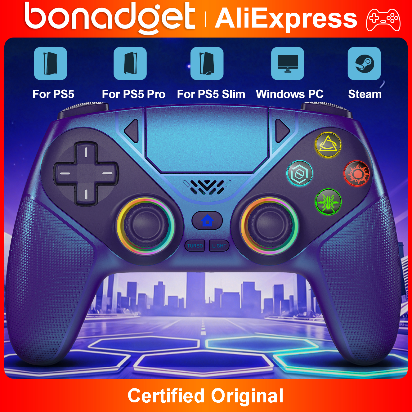 RGB Light Wireless Controller  - Pc Gaming Emulator recensione e prezzo