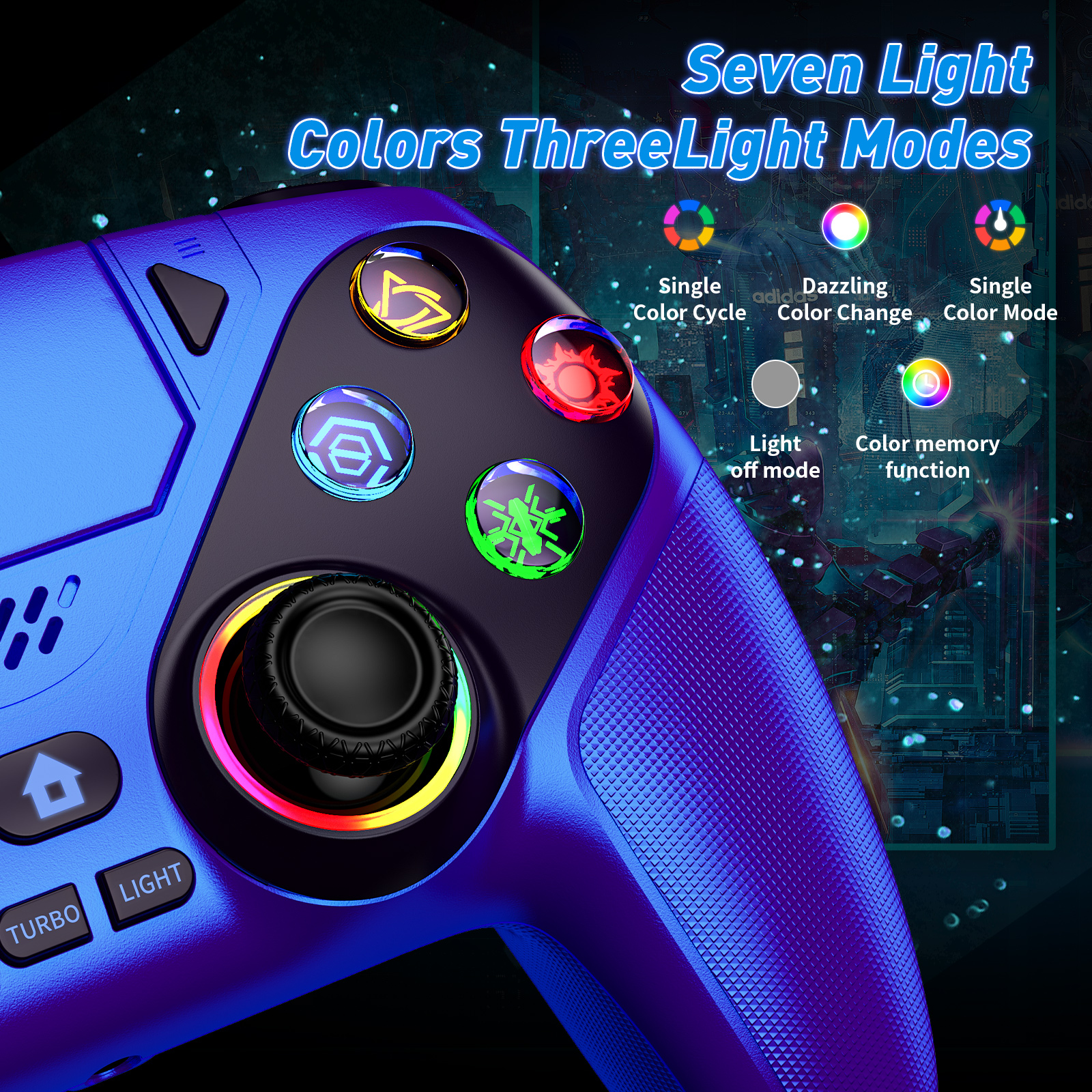 RGB Light Wireless Controller  - Pc Gaming Emulator recensione e prezzo