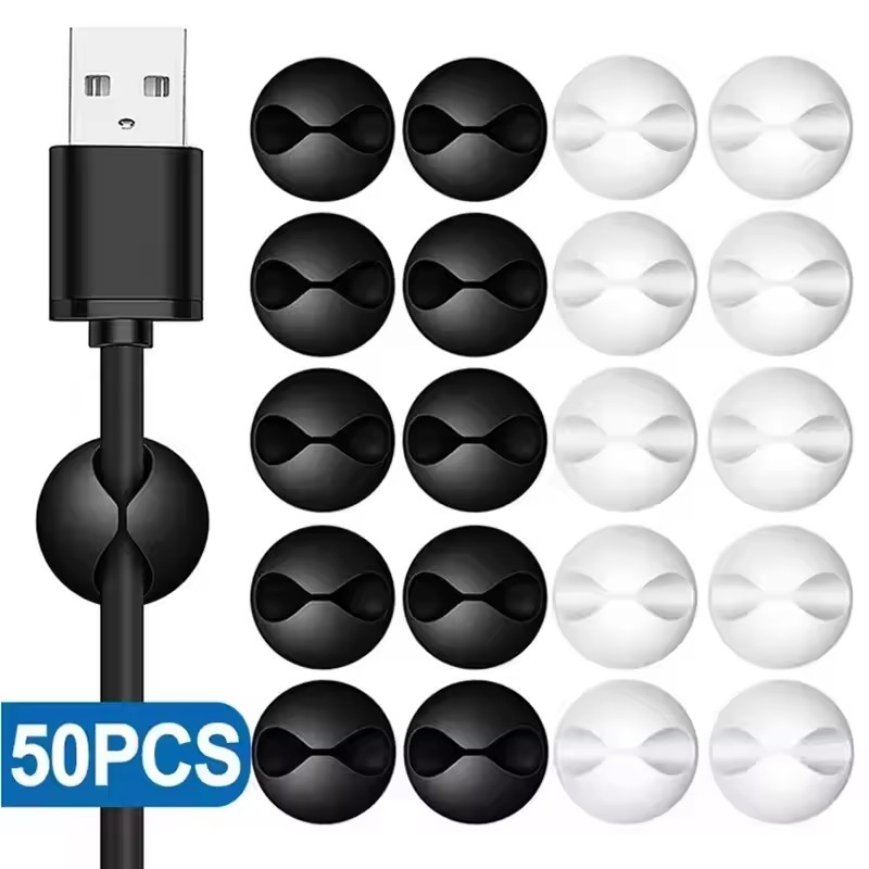 5/50Pcs Desktop Wall Cable Cli - Headset Stand recensione e prezzo