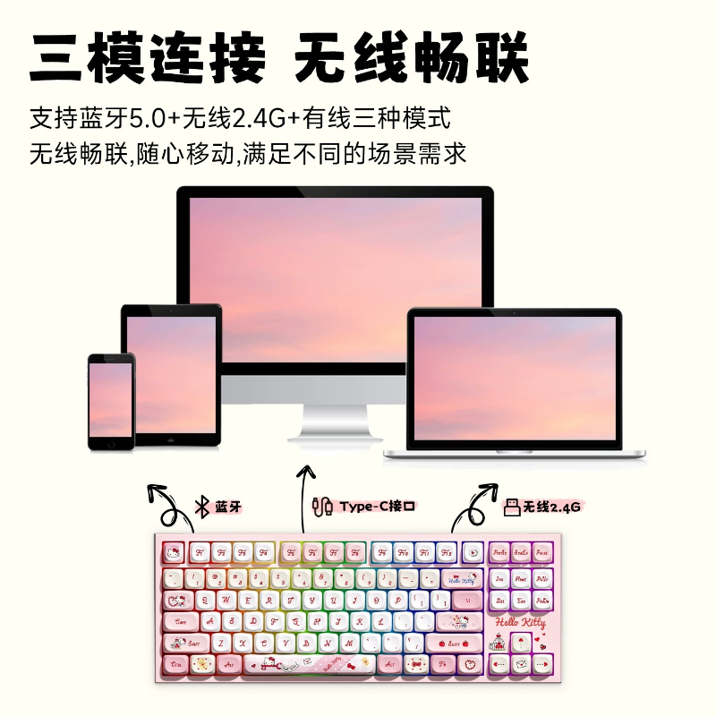 Sanrio RGB Tri-Mode Mechanical - Pc Gaming Editing recensione e prezzo