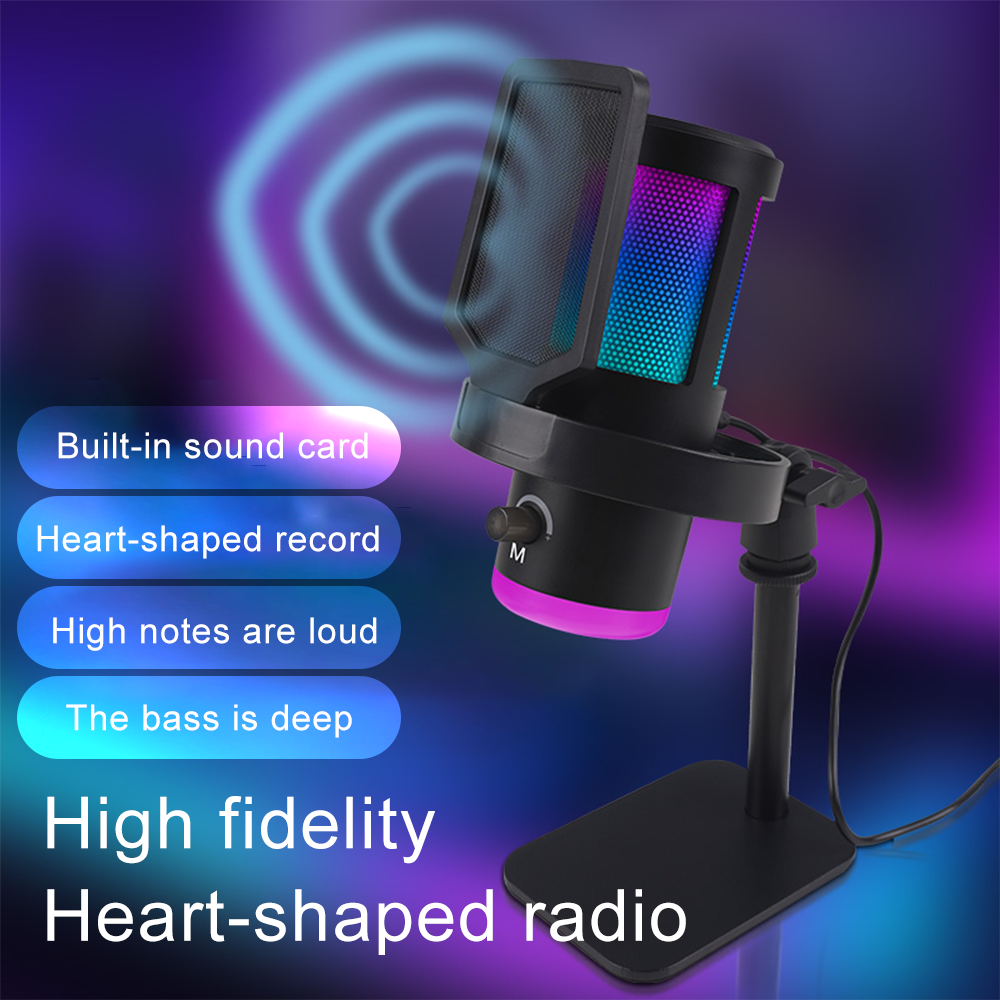 Haomuren RGB USB Condenser Mic - Pc Gaming Youtubers recensione e prezzo