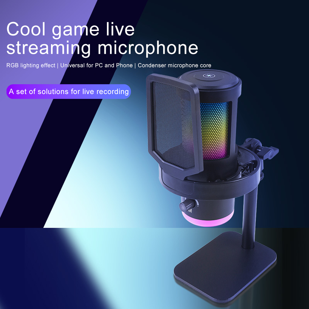 Haomuren RGB USB Condenser Mic - Pc Gaming Youtubers recensione e prezzo