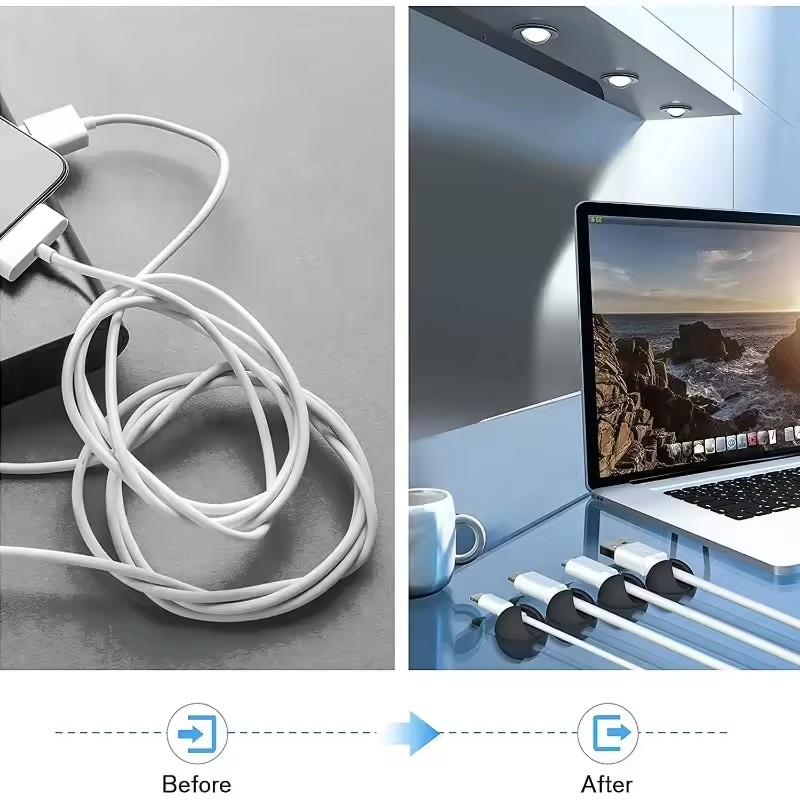 5/50Pcs Desktop Wall Cable Cli - Headset Stand recensione e prezzo